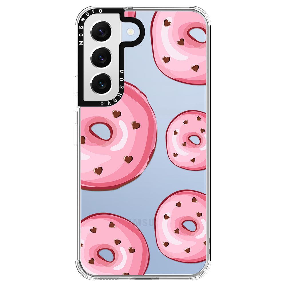 Pink Donuts Phone Case - Samsung Galaxy S22 Plus Case - MOSNOVO