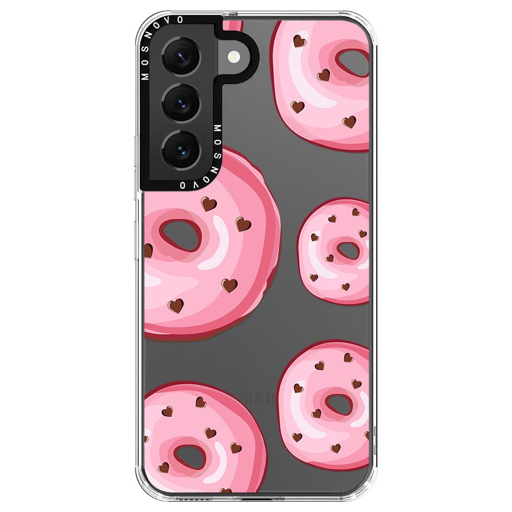 Pink Donuts Phone Case - Samsung Galaxy S22 Plus Case - MOSNOVO