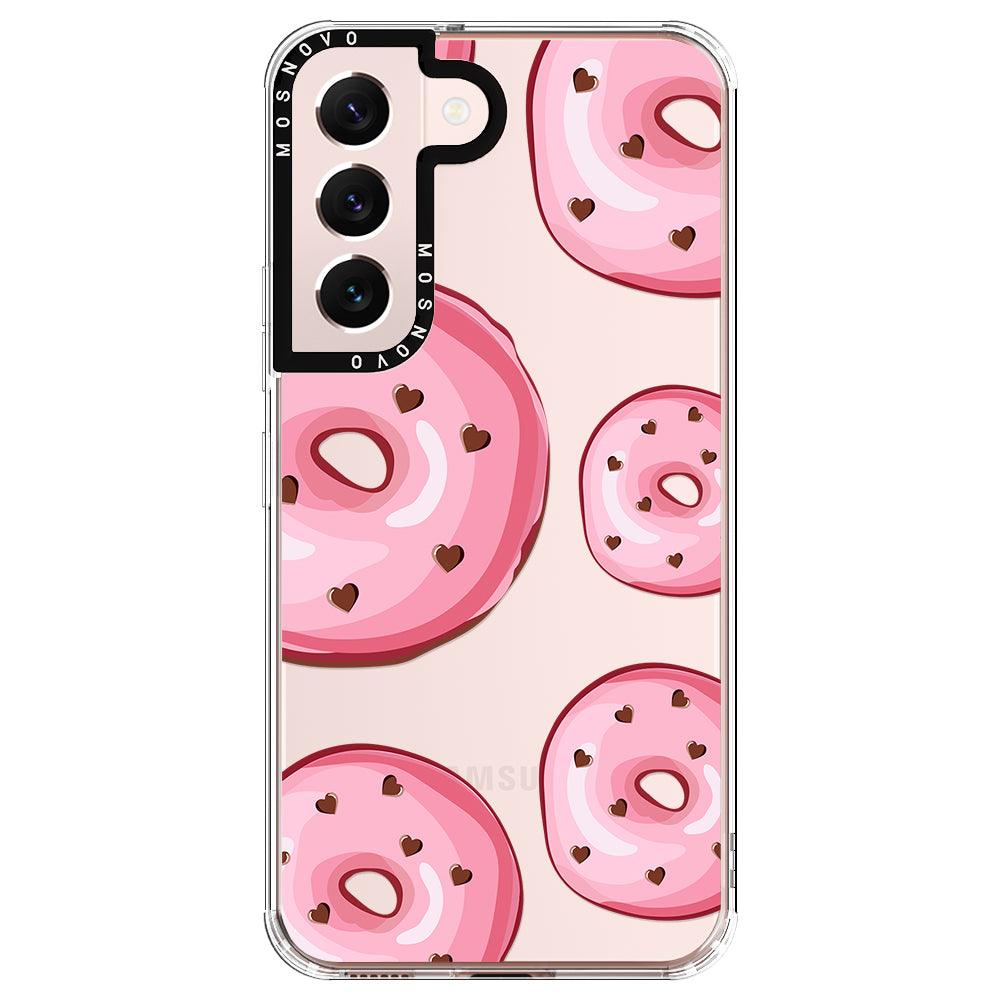 Pink Donuts Phone Case - Samsung Galaxy S22 Plus Case - MOSNOVO