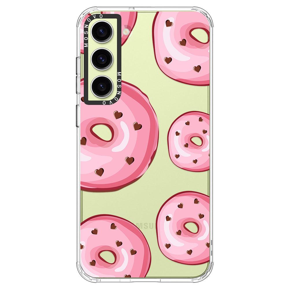 Pink Donuts Phone Case - Samsung Galaxy S23 Case - MOSNOVO