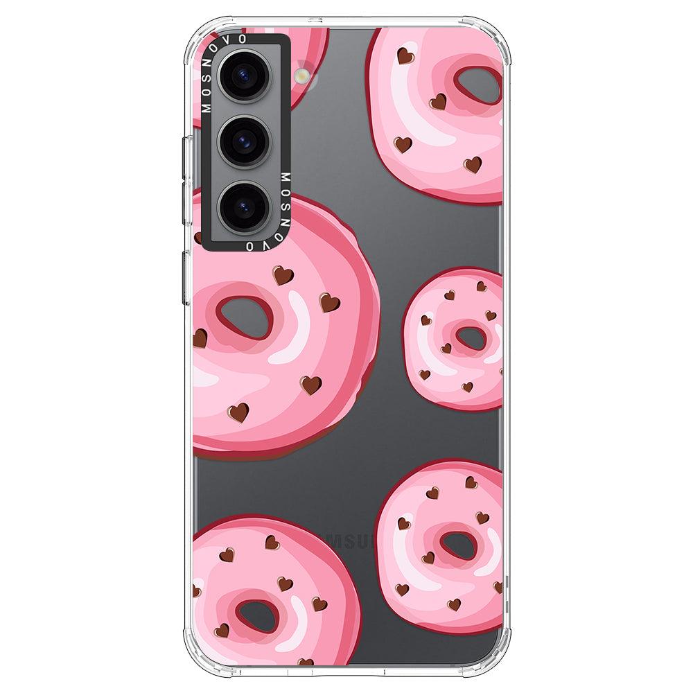 Pink Donuts Phone Case - Samsung Galaxy S23 Case - MOSNOVO