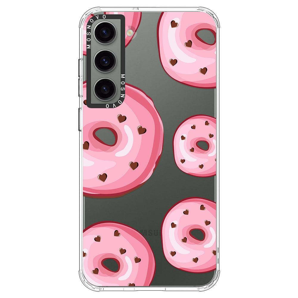 Pink Donuts Phone Case - Samsung Galaxy S23 Plus Case - MOSNOVO