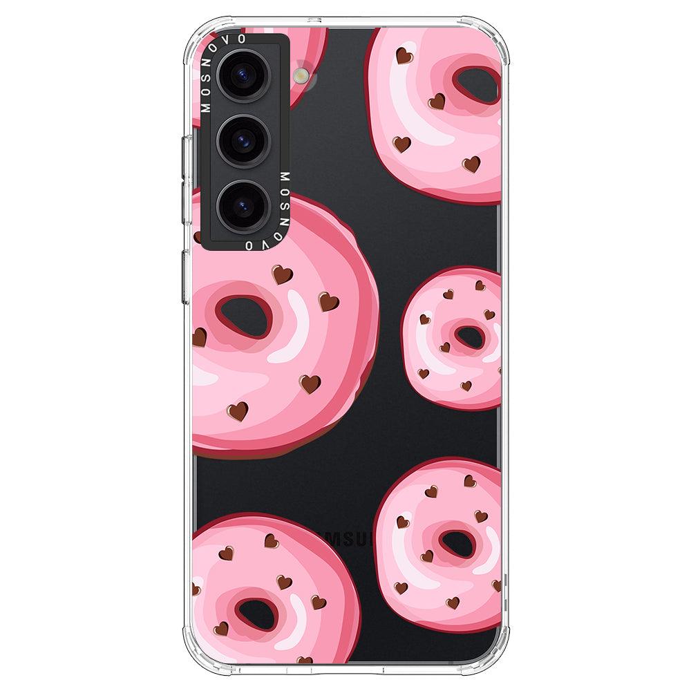 Pink Donuts Phone Case - Samsung Galaxy S23 Plus Case - MOSNOVO