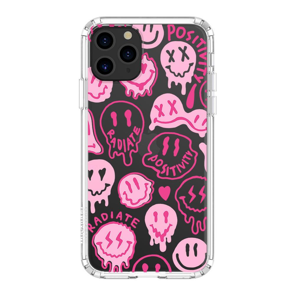 iPhone11pro 専用 smoke pink design case