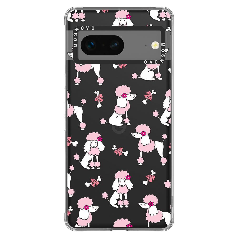 Pink Poodle Phone Case - Google Pixel 7 Case - MOSNOVO