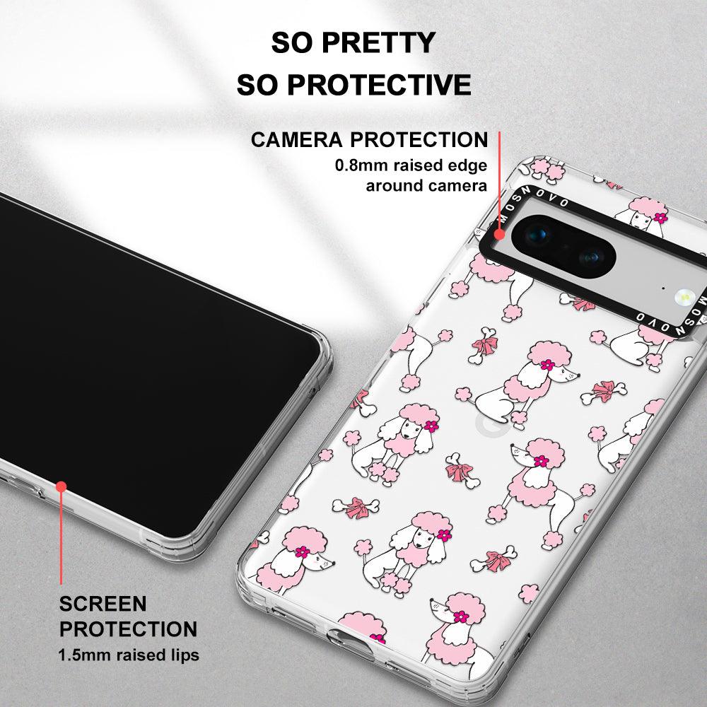 Pink Poodle Phone Case - Google Pixel 7 Case - MOSNOVO