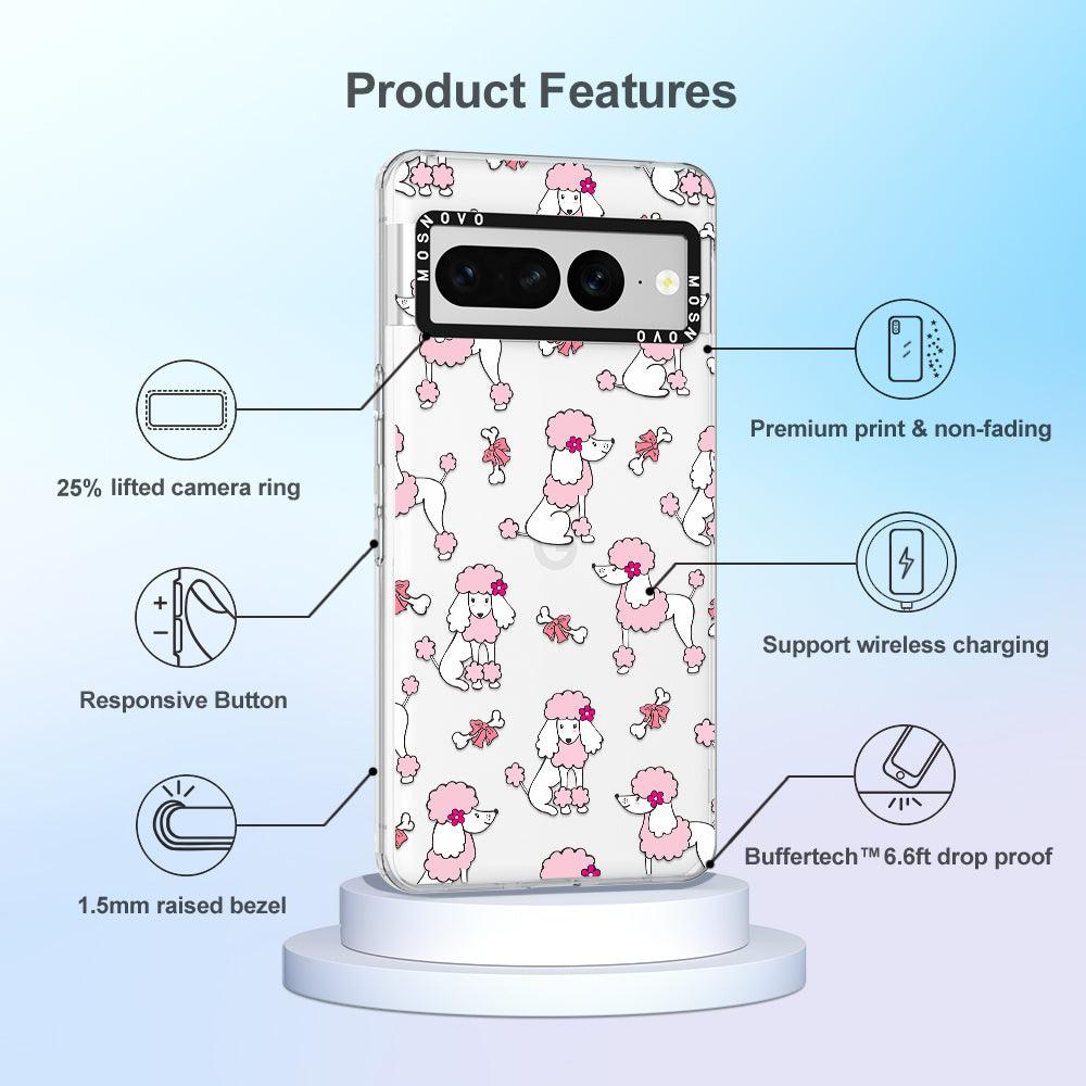 Pink Poodle Phone Case - Google Pixel 7 Pro Case