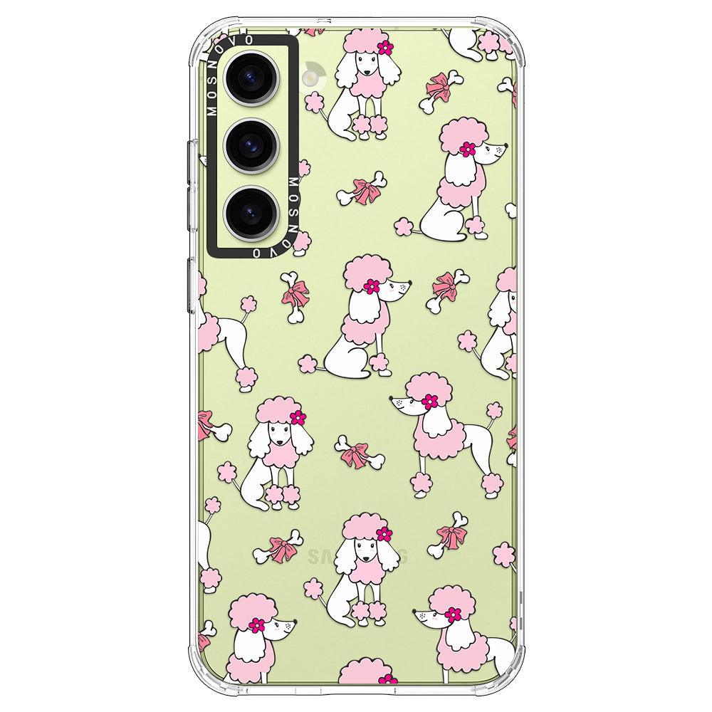 Pink Poodle Phone Case - Samsung Galaxy S23 Case - MOSNOVO