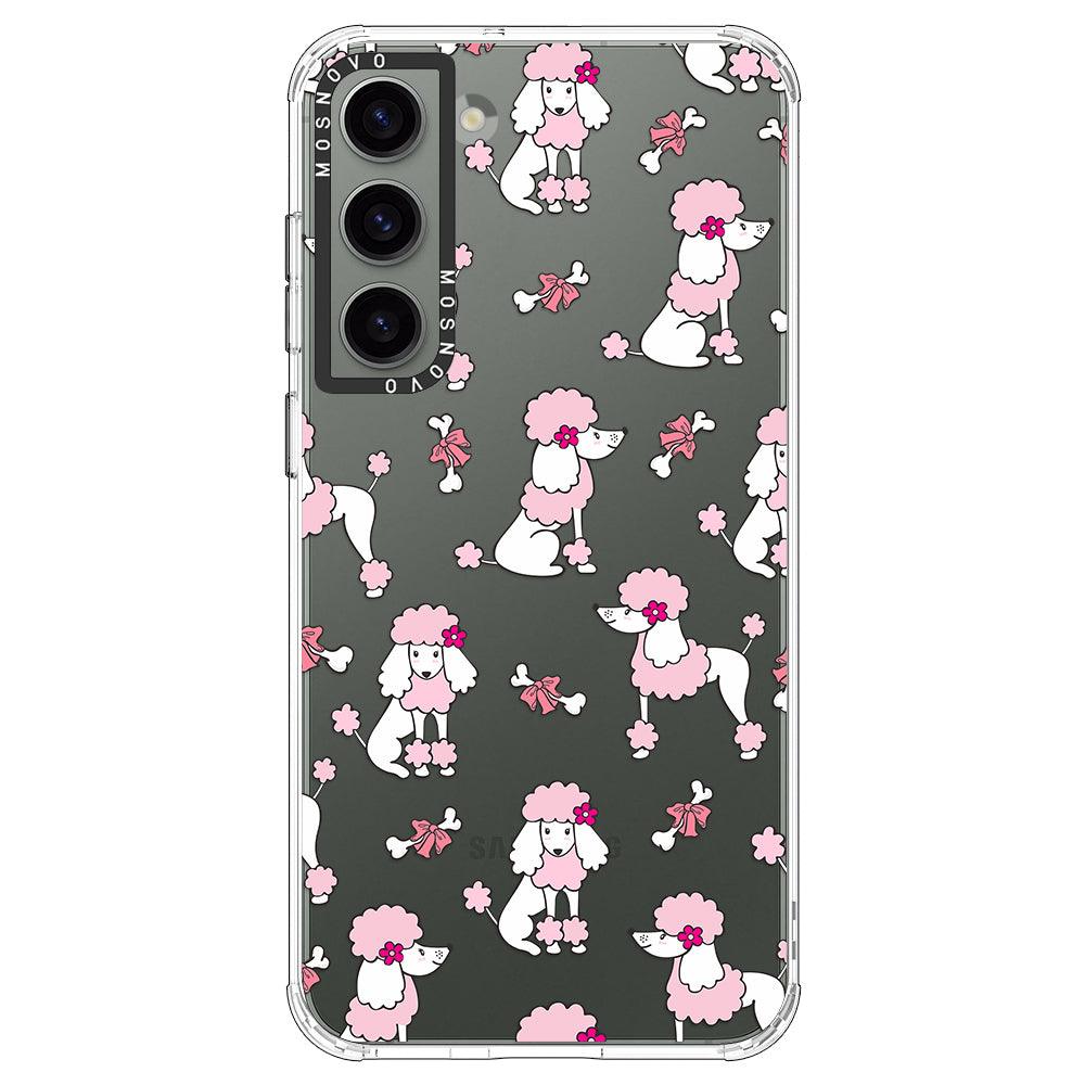 Pink Poodle Phone Case - Samsung Galaxy S23 Case - MOSNOVO