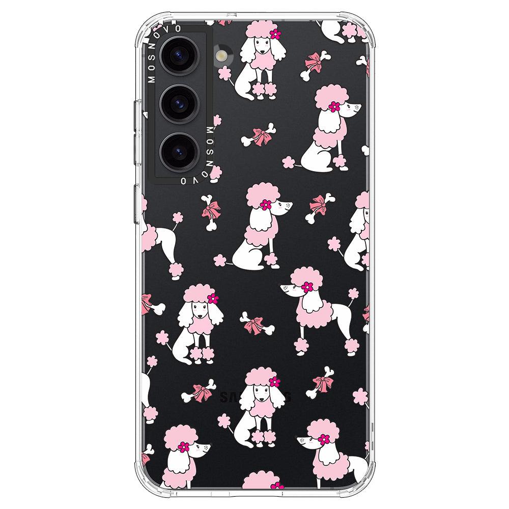 Pink Poodle Phone Case - Samsung Galaxy S23 Case - MOSNOVO