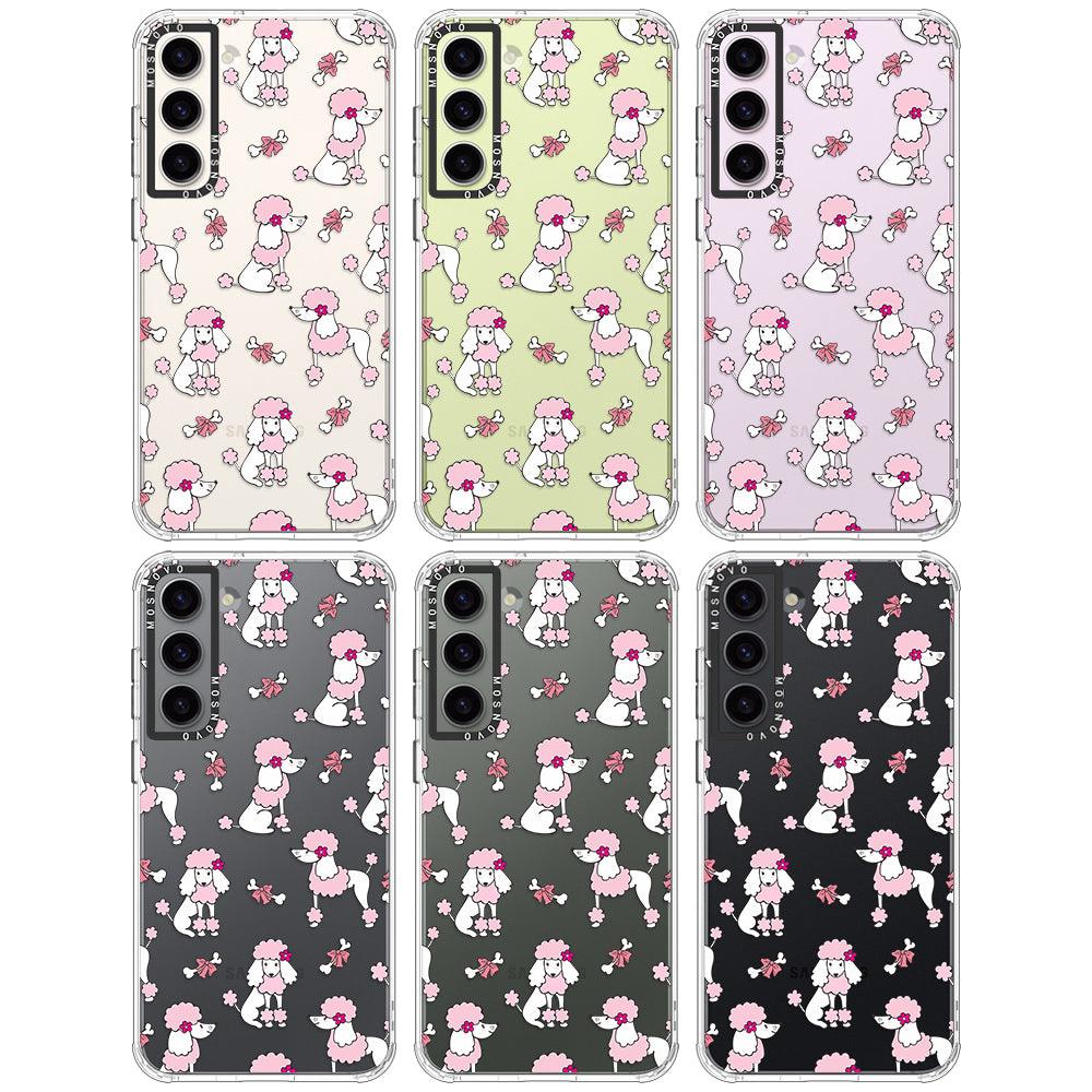 Pink Poodle Phone Case - Samsung Galaxy S23 Case - MOSNOVO