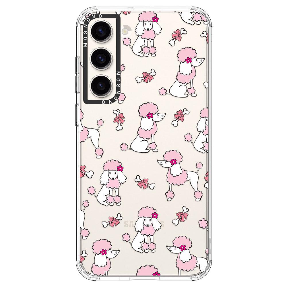 Pink Poodle Phone Case - Samsung Galaxy S23 Plus Case - MOSNOVO