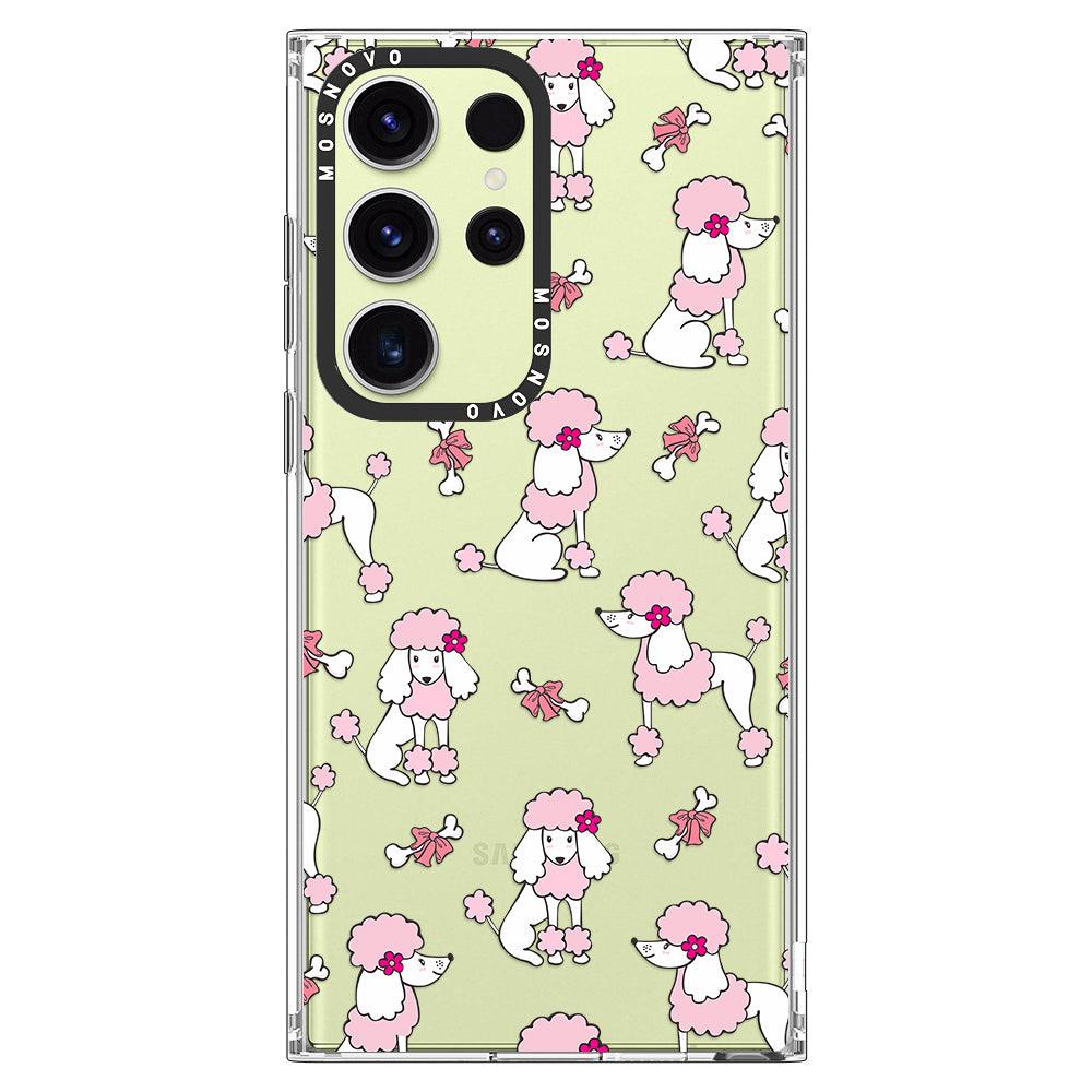 Pink Poodle Phone Case - Samsung Galaxy S23 Ultra Case - MOSNOVO