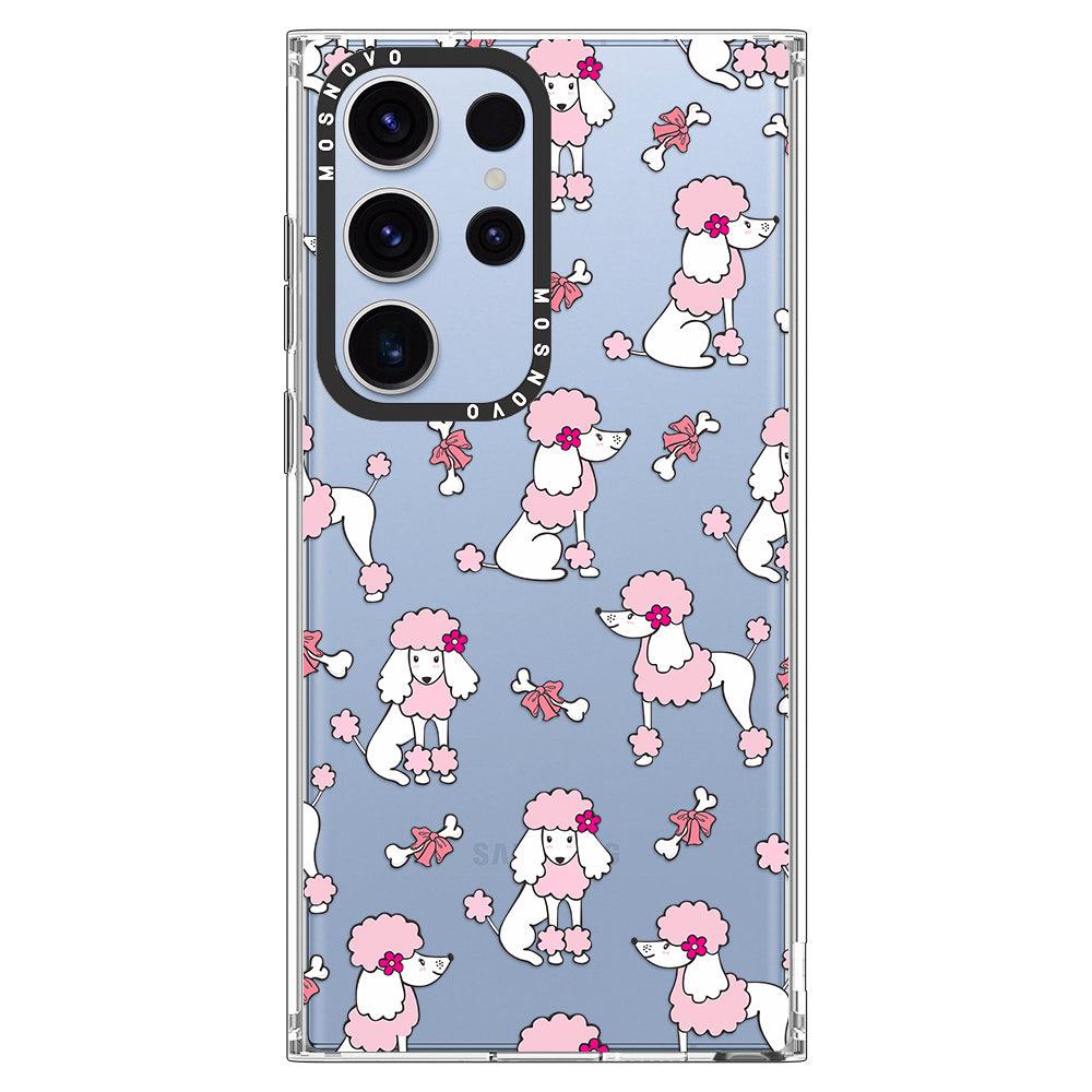 Pink Poodle Phone Case - Samsung Galaxy S23 Ultra Case - MOSNOVO