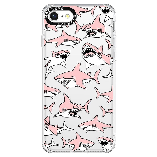 Pink Shark Phone Case iPhone SE 2020 Case MOSNOVO