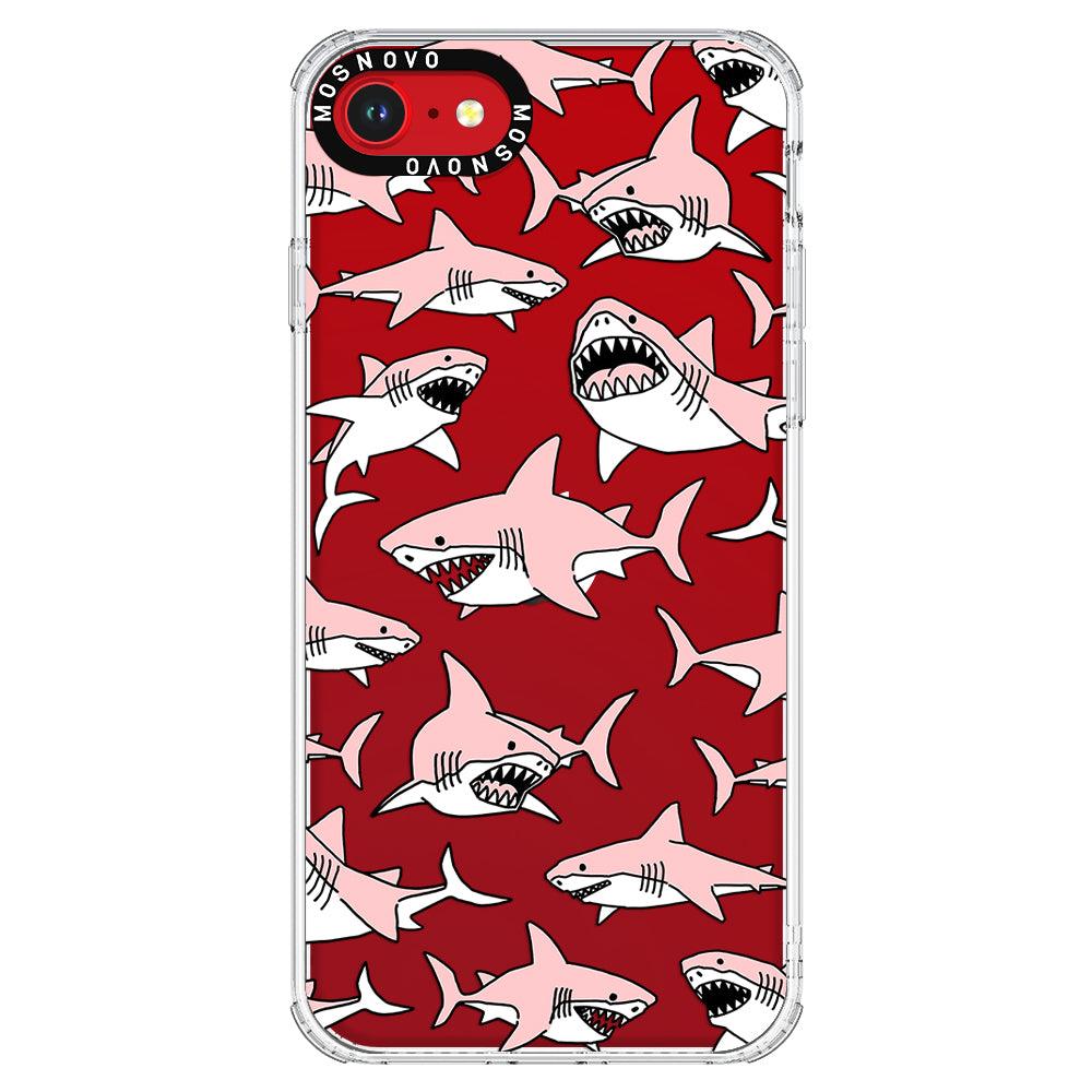 Pink Shark Phone Case - iPhone SE 2020 Case - MOSNOVO