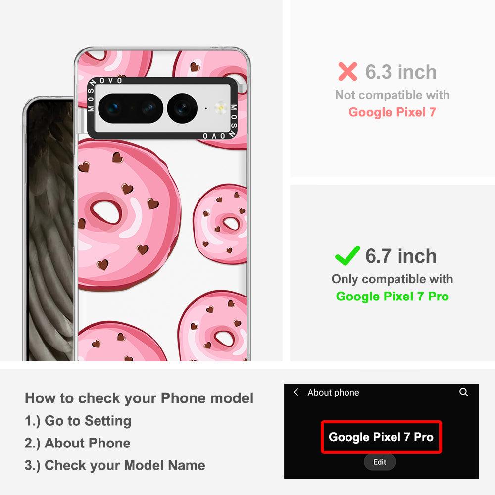 Pinky Donut Phone Case - Google Pixel 7 Pro Case - MOSNOVO