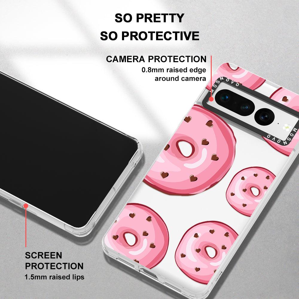 Pinky Donut Phone Case - Google Pixel 7 Pro Case - MOSNOVO