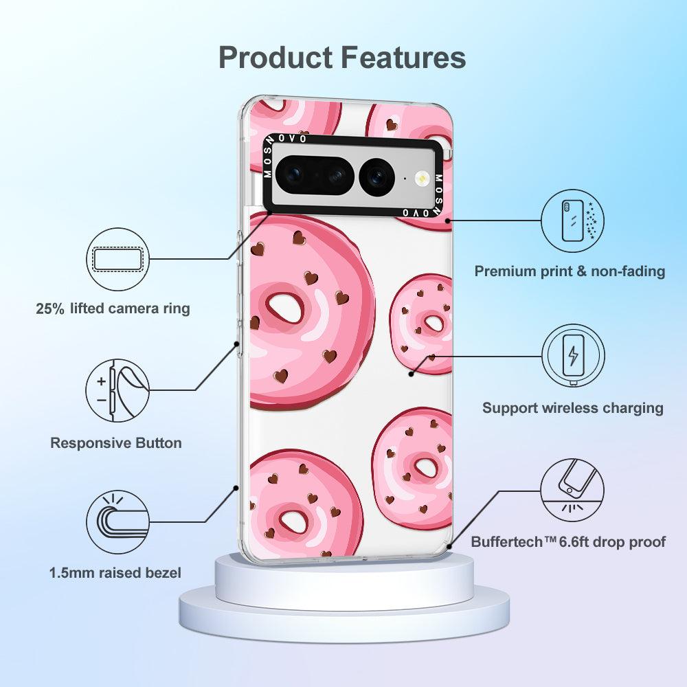 Pinky Donut Phone Case - Google Pixel 7 Pro Case - MOSNOVO