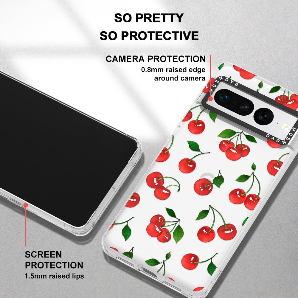 Poppy Cherry Phone Case - Google Pixel 7 Pro Case - MOSNOVO