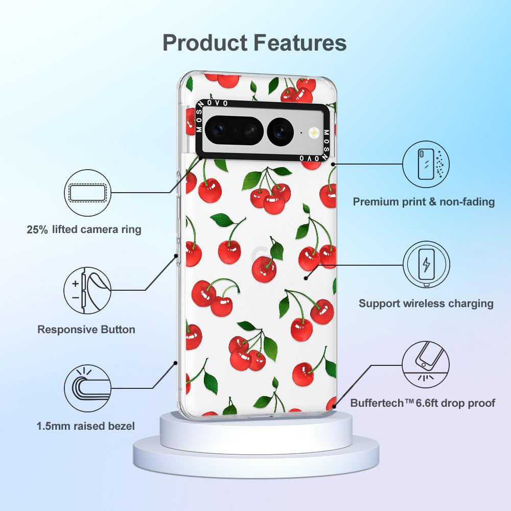 Poppy Cherry Phone Case - Google Pixel 7 Pro Case - MOSNOVO