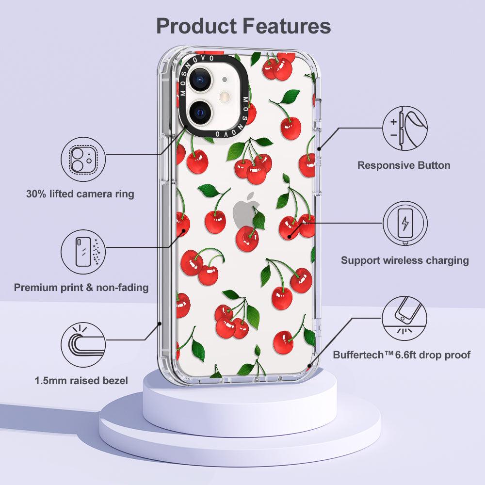 Poppy Cherry Phone Case - iPhone 12 Case - MOSNOVO