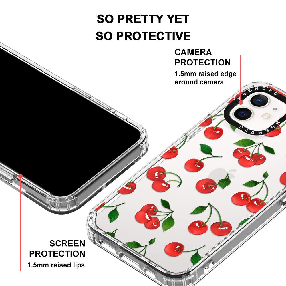 Poppy Cherry Phone Case - iPhone 12 Case - MOSNOVO