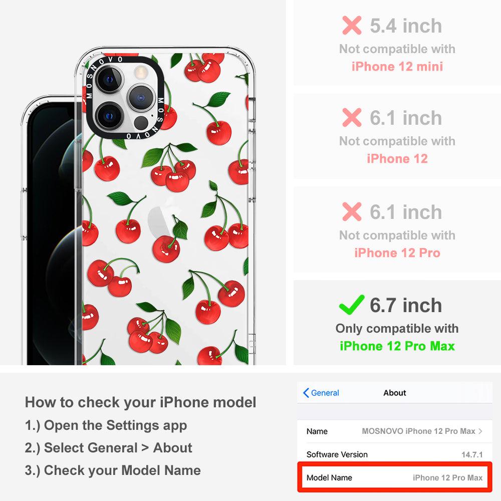 Poppy Cherry Phone Case - iPhone 12 Pro Max Case - MOSNOVO