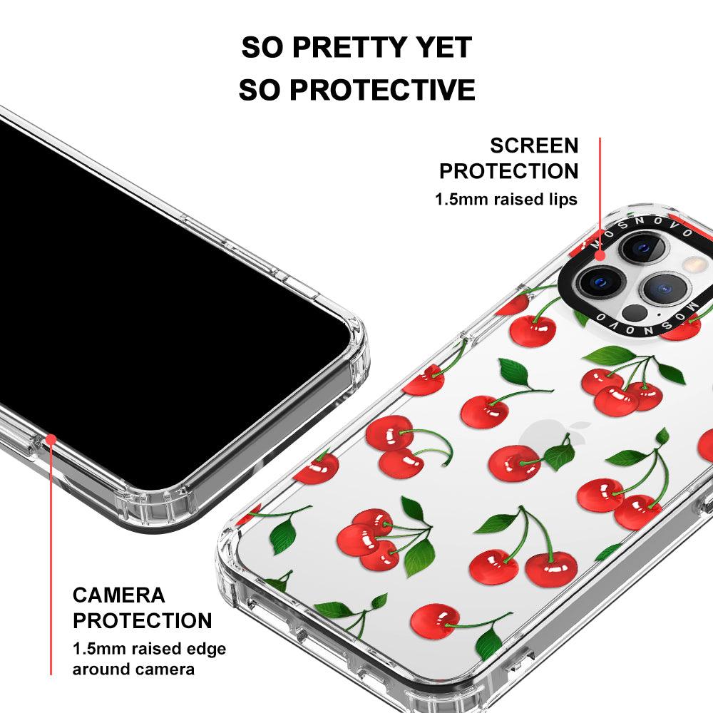 Poppy Cherry Phone Case - iPhone 12 Pro Max Case - MOSNOVO