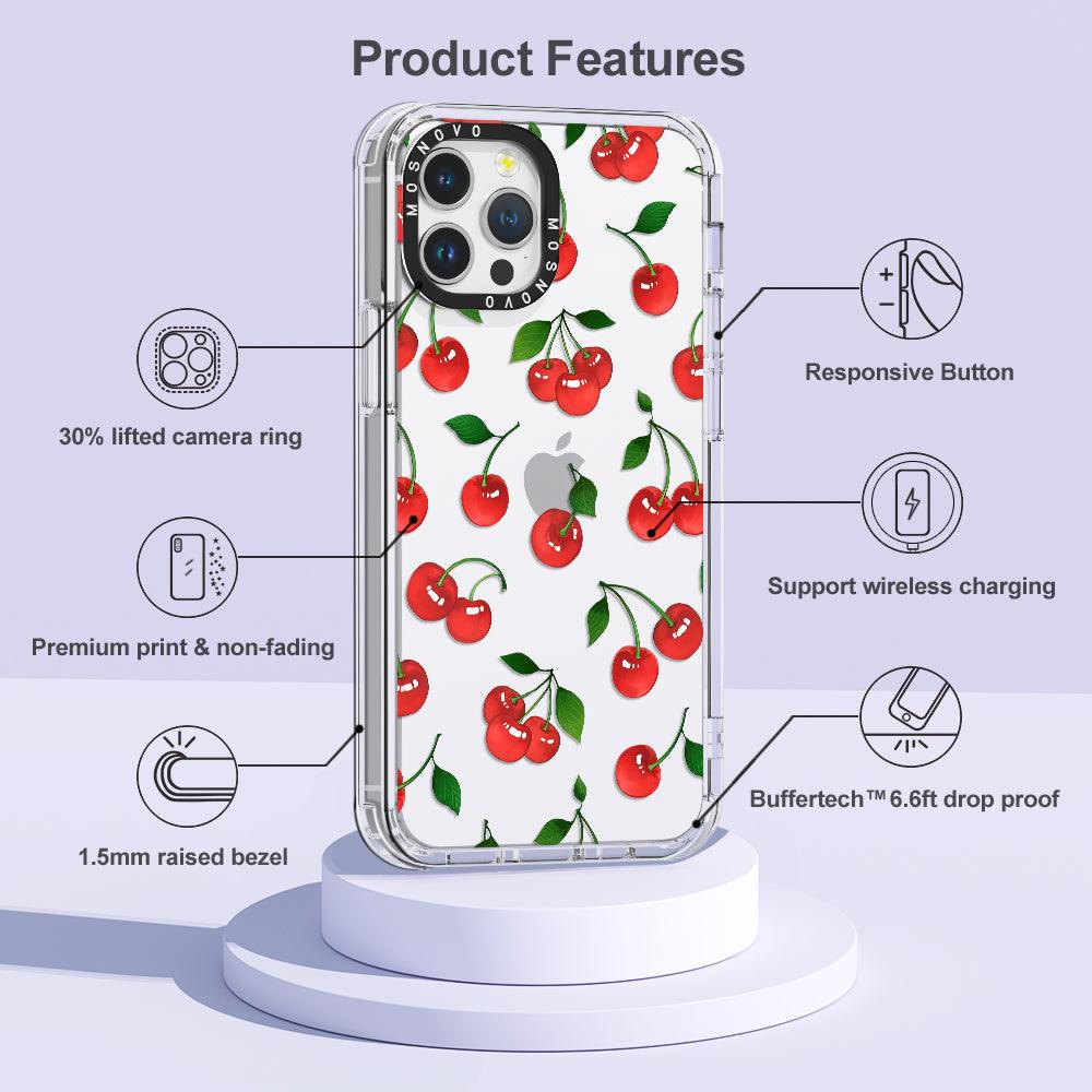 Poppy Cherry Phone Case - iPhone 12 Pro Max Case - MOSNOVO