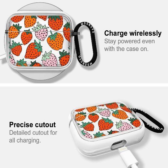 Pretty Strawberries AirPods Pro Case - MOSNOVO