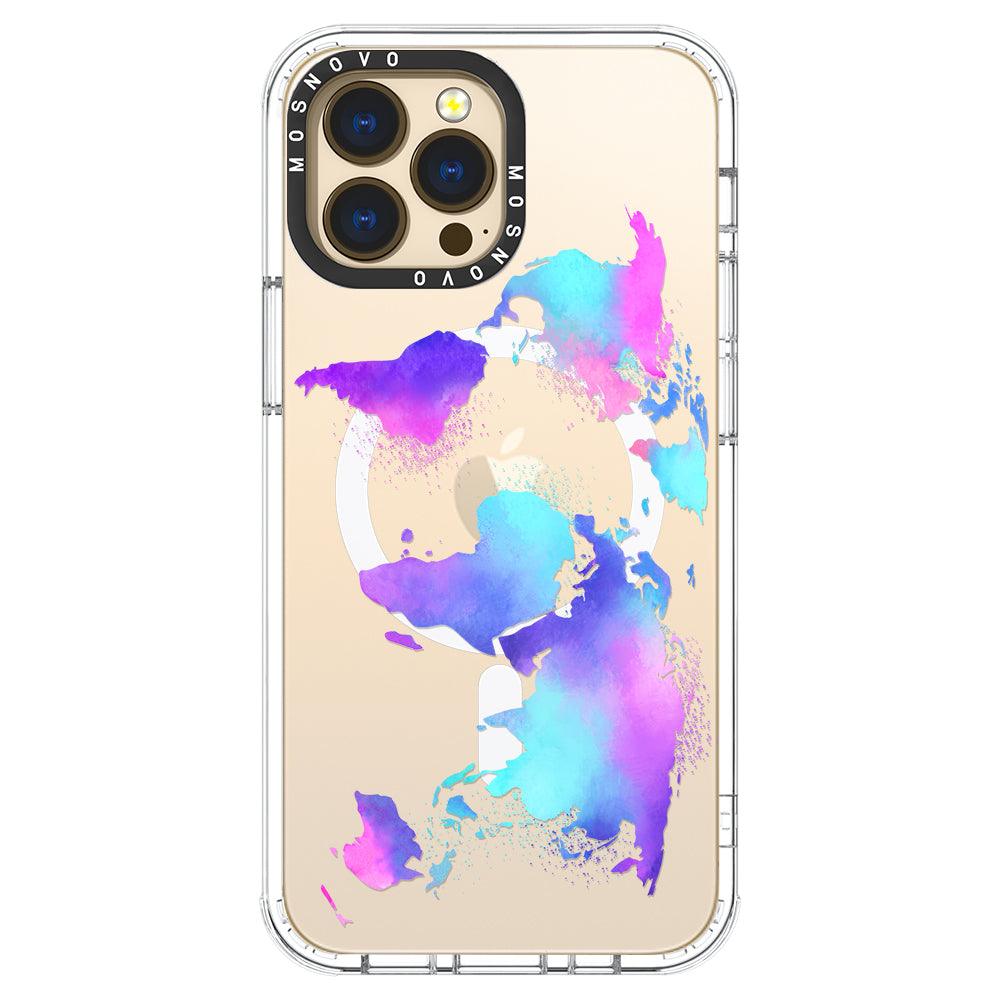 Psychedelic World Map Phone Case - iPhone 13 Pro Max Case - MOSNOVO