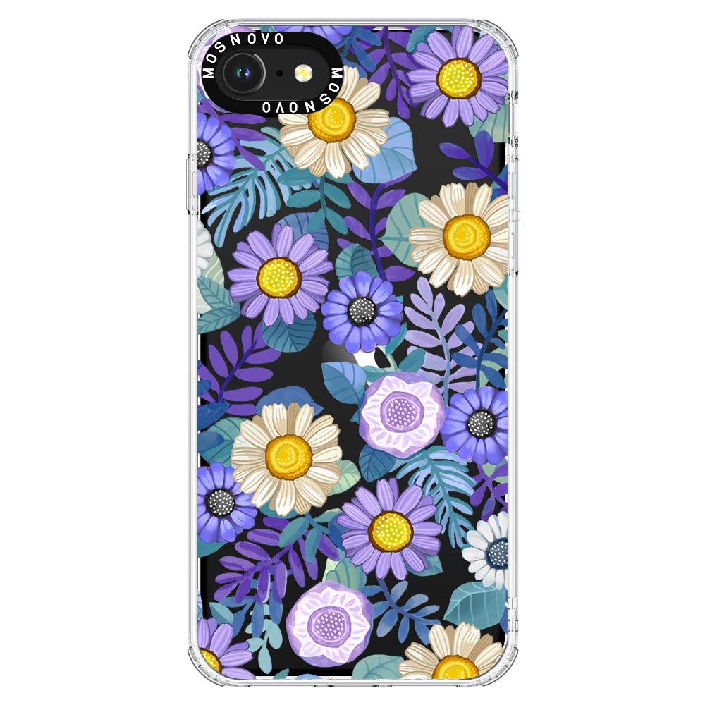 Purple Floral Phone Case - iPhone 7 Case - MOSNOVO