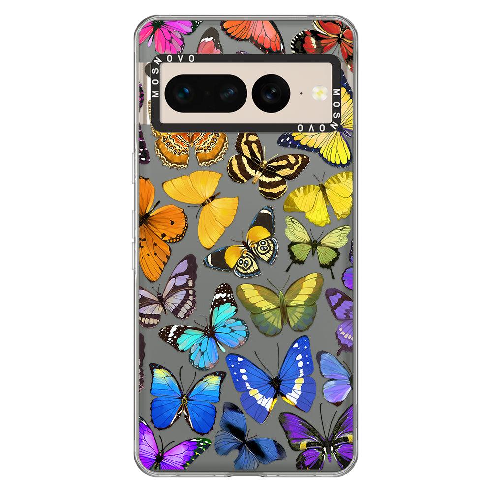 Rainbow Butterfly Phone Case - Google Pixel 7 Pro Case - MOSNOVO