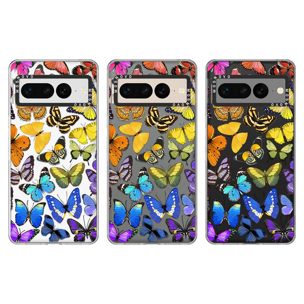 Rainbow Butterfly Phone Case - Google Pixel 7 Pro Case - MOSNOVO