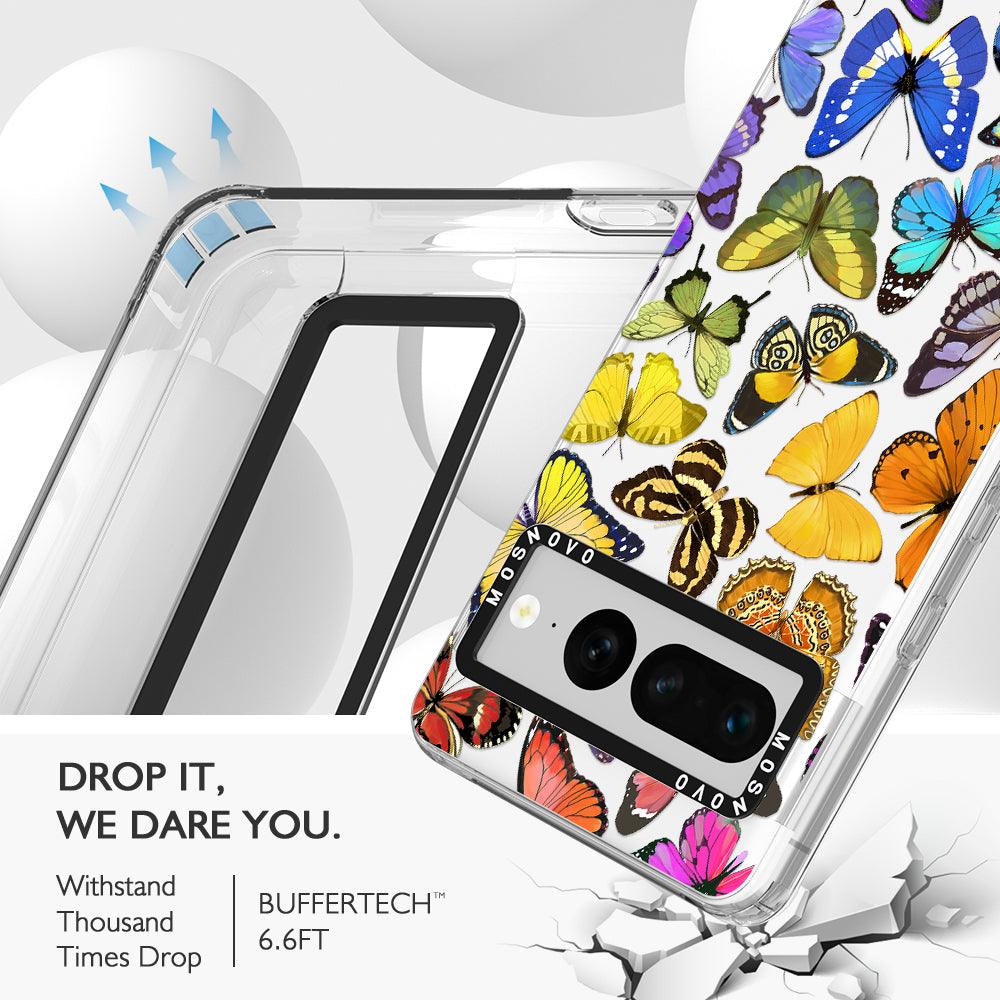 Rainbow Butterfly Phone Case - Google Pixel 7 Pro Case - MOSNOVO