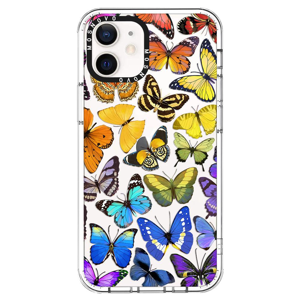 Rainbow Butterfly Phone Case - iPhone 12 Case - MOSNOVO