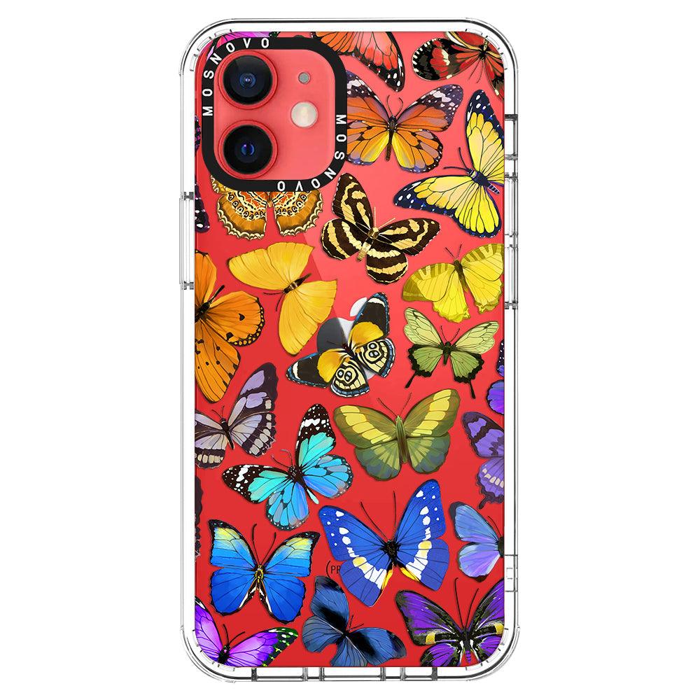 Rainbow Butterfly Phone Case - iPhone 12 Case - MOSNOVO