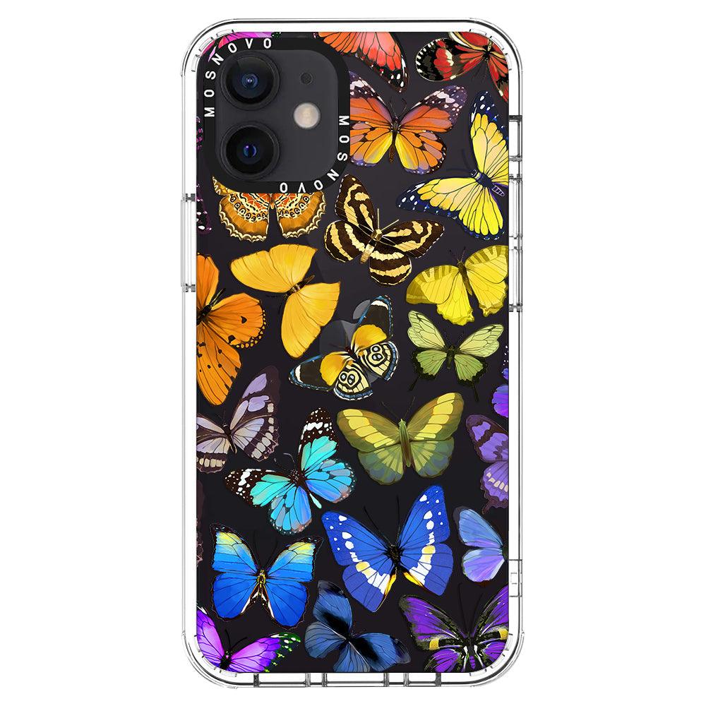 Rainbow Butterfly Phone Case - iPhone 12 Case - MOSNOVO