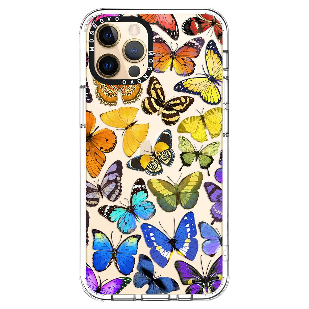 Rainbow Butterfly Phone Case - iPhone 12 Pro Max Case - MOSNOVO