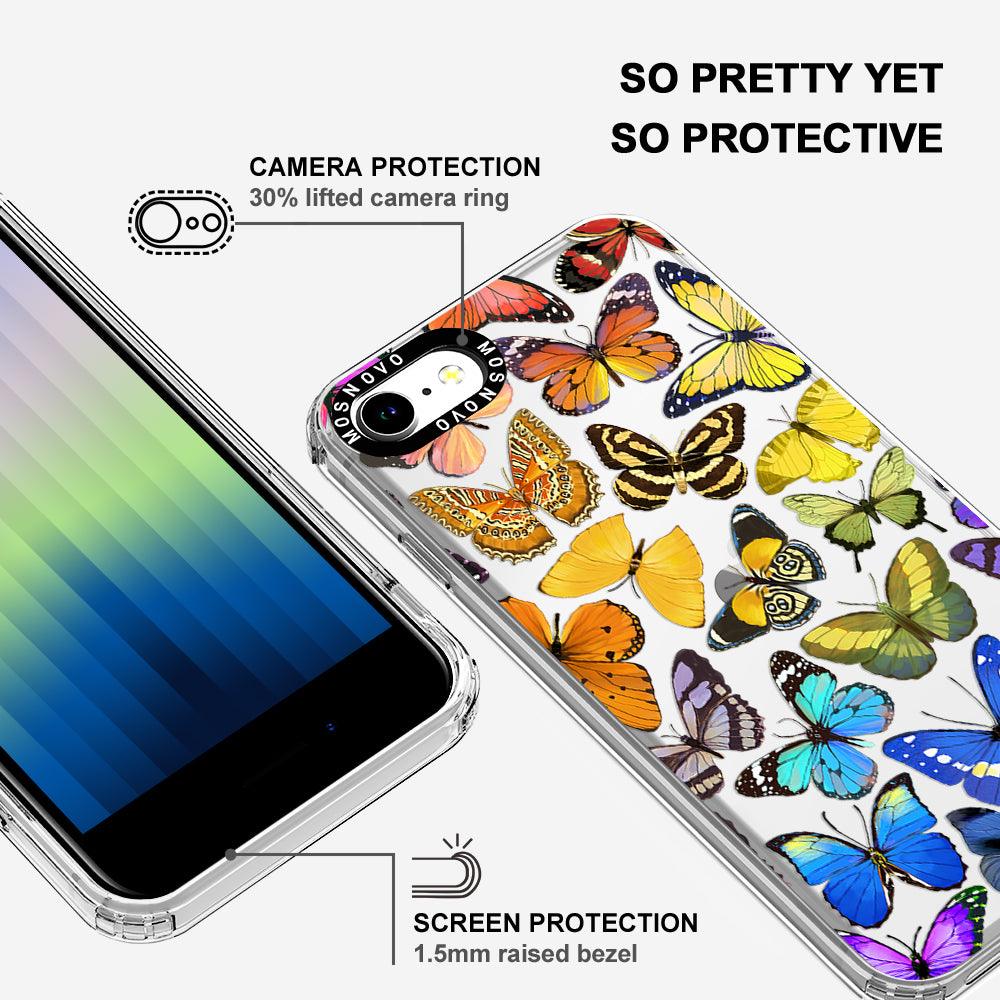 Rainbow Butterfly Phone Case - iPhone 7 Case - MOSNOVO