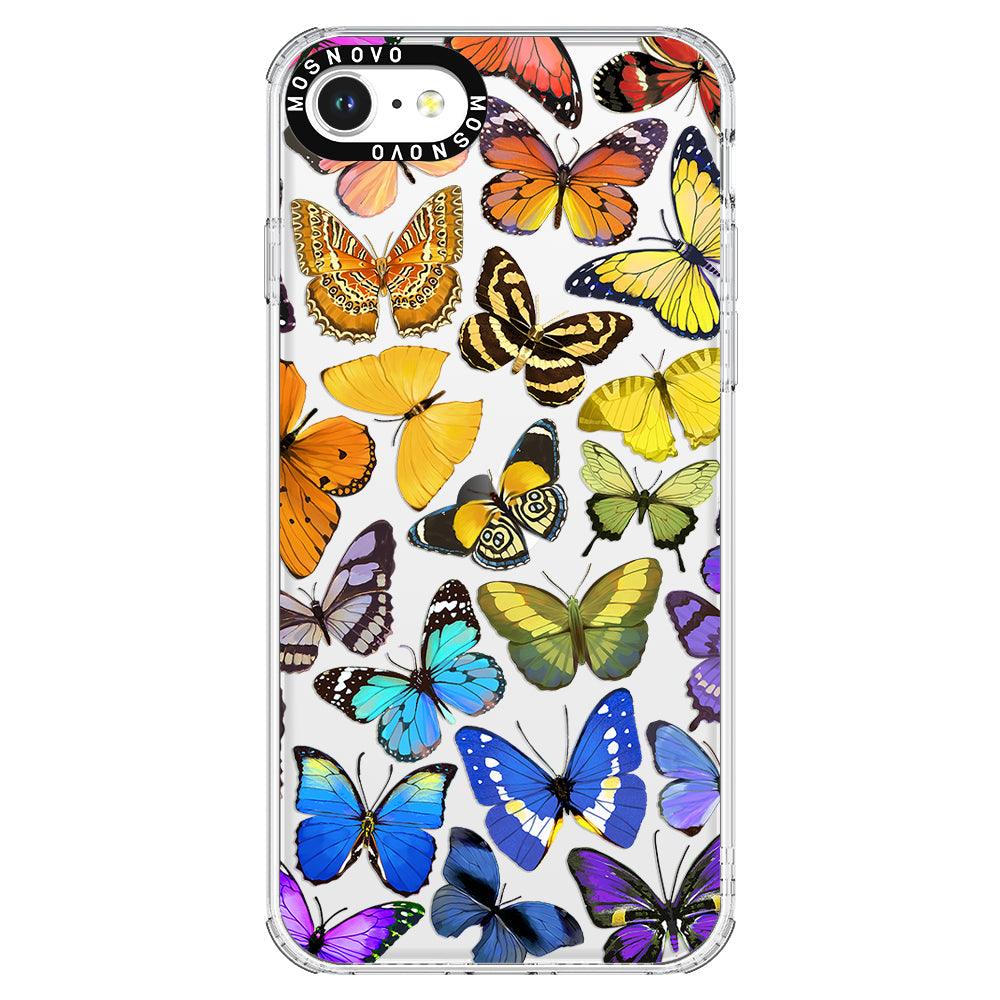 Rainbow Butterfly Phone Case - iPhone 8 Case - MOSNOVO