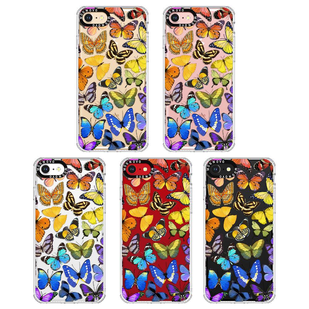 Rainbow Butterfly Phone Case - iPhone 8 Case - MOSNOVO