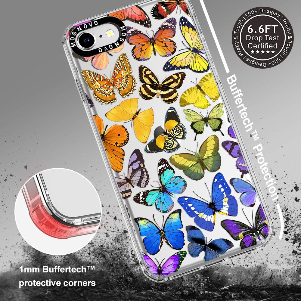 Rainbow Butterfly Phone Case - iPhone 8 Case - MOSNOVO