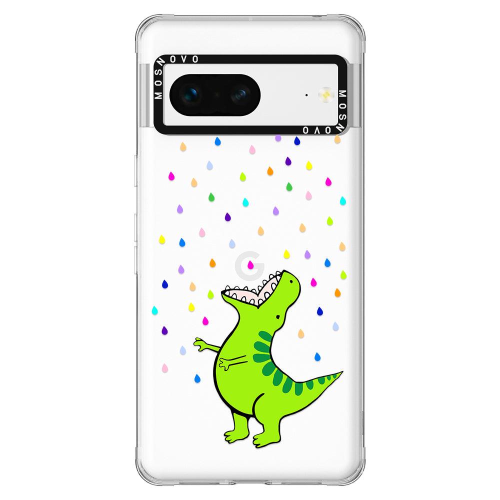 Rainbow Dinosaur Phone Case - Google Pixel 7 Case - MOSNOVO