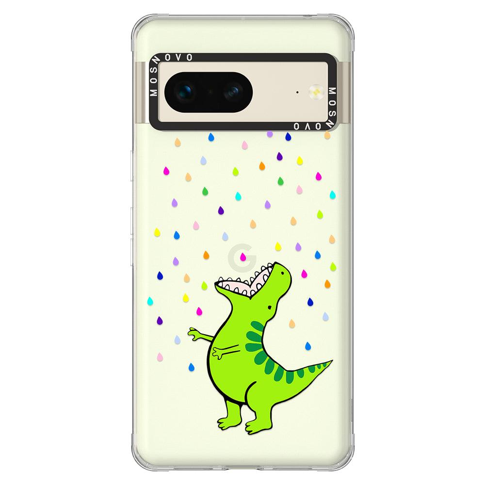 Rainbow Dinosaur Phone Case - Google Pixel 7 Case - MOSNOVO