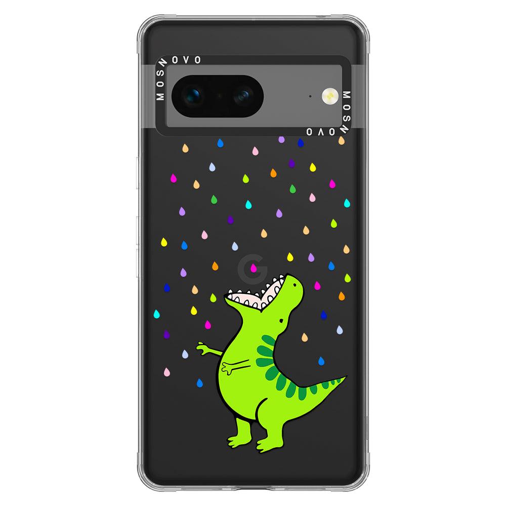 Rainbow Dinosaur Phone Case - Google Pixel 7 Case - MOSNOVO