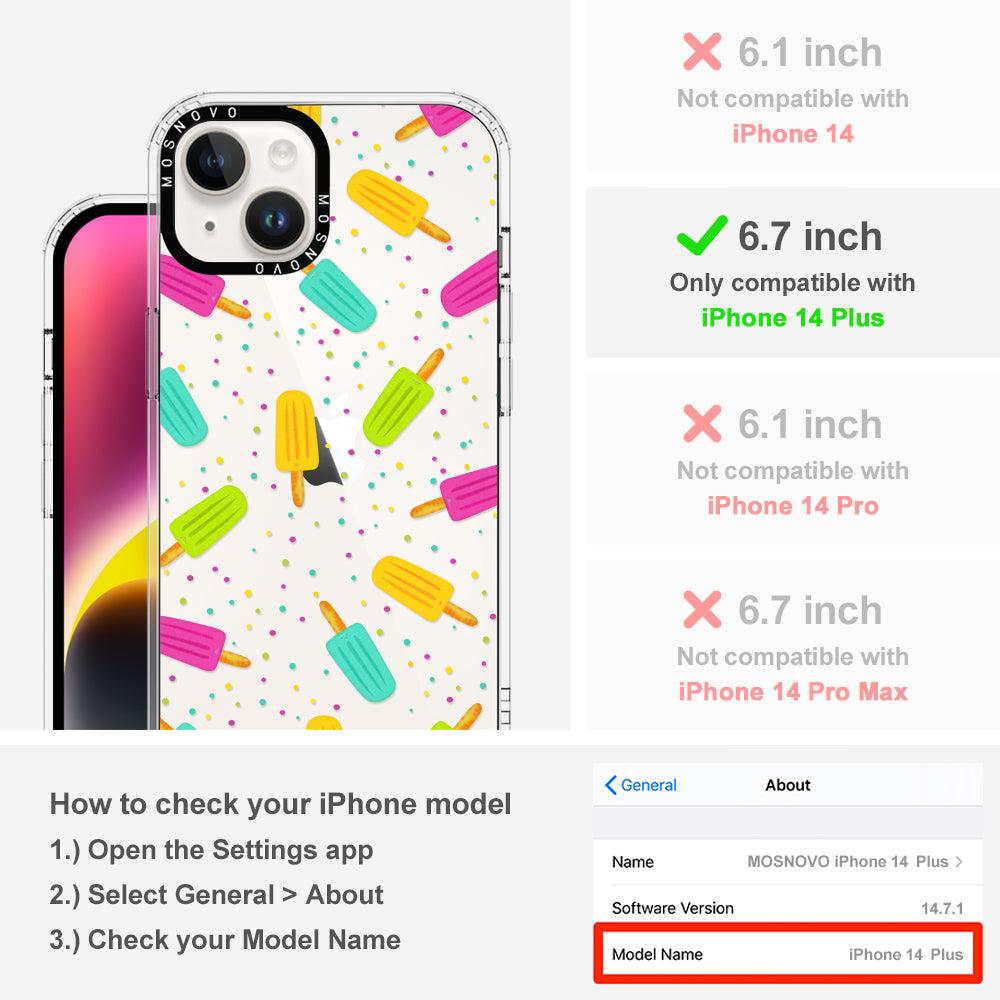 Rainbow Ice Pop Phone Case - iPhone 14 Plus Case - MOSNOVO
