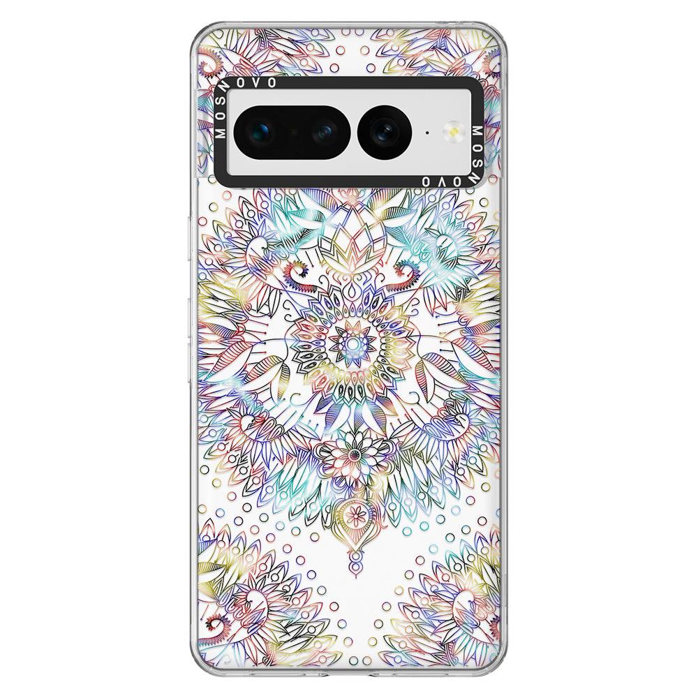 Rainbow Mandala Phone Case - Google Pixel 7 Pro Case - MOSNOVO