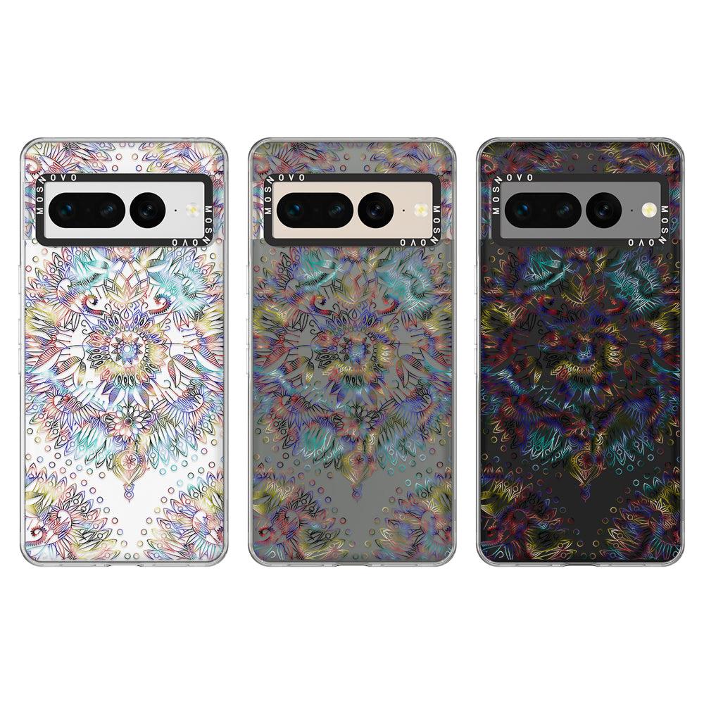 Rainbow Mandala Phone Case - Google Pixel 7 Pro Case - MOSNOVO